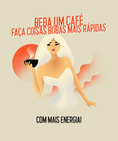 Quote T-Shirt Design Maker with a Vintage Illustration of a Woman