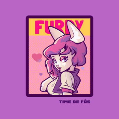 Gaming Logo Maker Featuring Graphics with Furry Characters