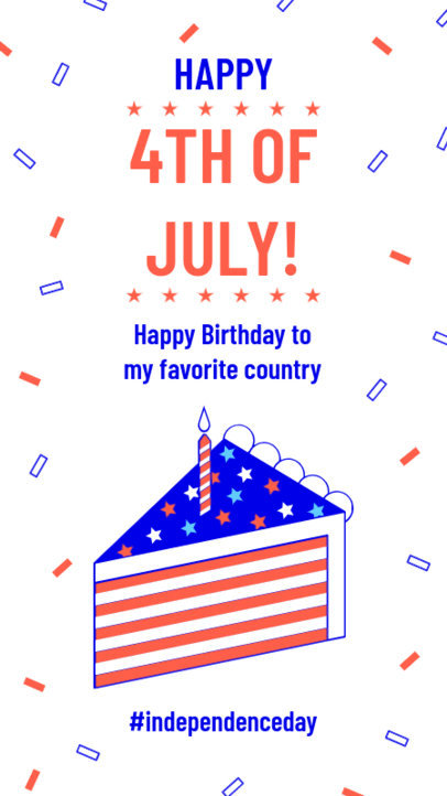 Instagram Story Maker for 4th of July Themed Graphics and Quotes 