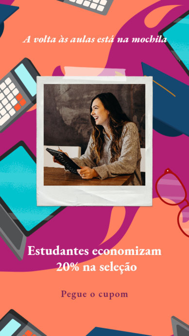 Instagram Story Maker Announcing a Brazilian Back to School Sale 
