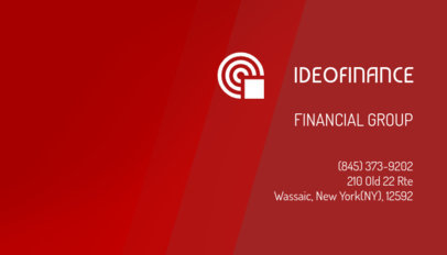 Business Card Design Creator for a Financial Advisor
