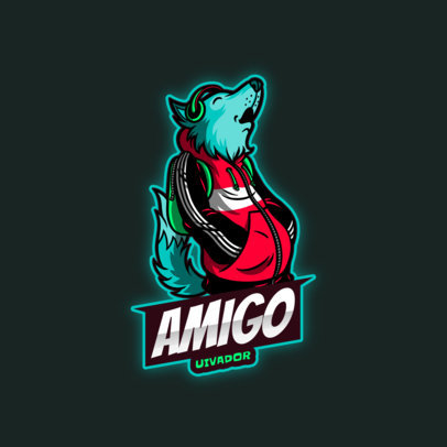 eSports Logo Maker Featuring a Furry Character
