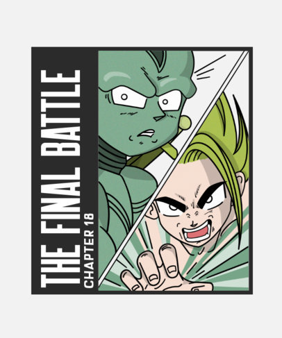 Dragon Ball-Inspired T-Shirt Design Generator