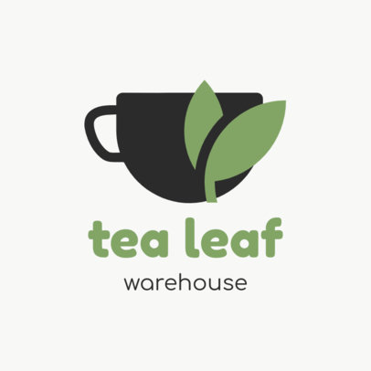 Logo Maker for an Online Tea-Shop with Minimalistic Mug Graphics