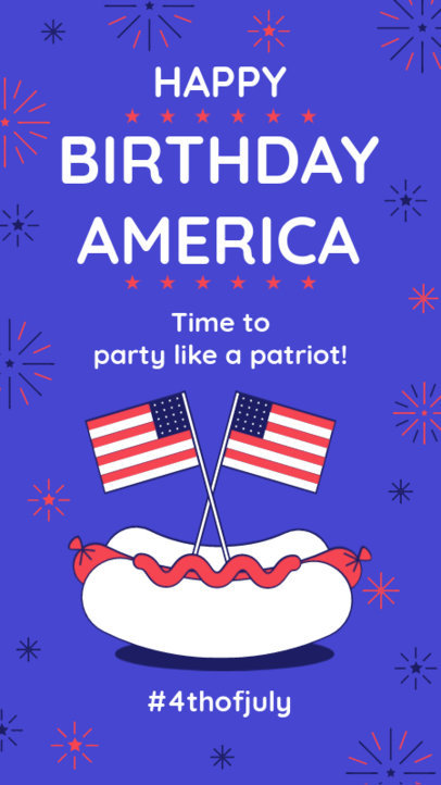 Instagram Story Generator for a 4th of July Party 