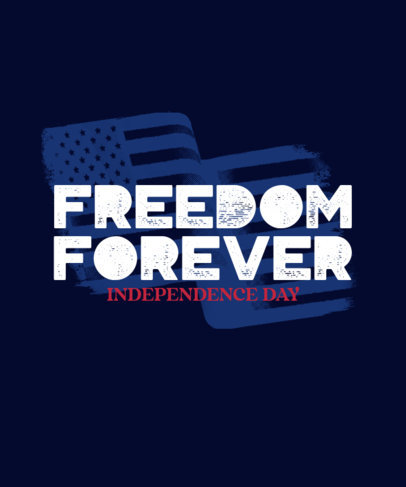 T-Shirt Design Generator with a Patriotic Quote for USA Independence Day