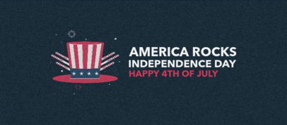 Facebook Cover Template with an American Independence Day Quote 3755a