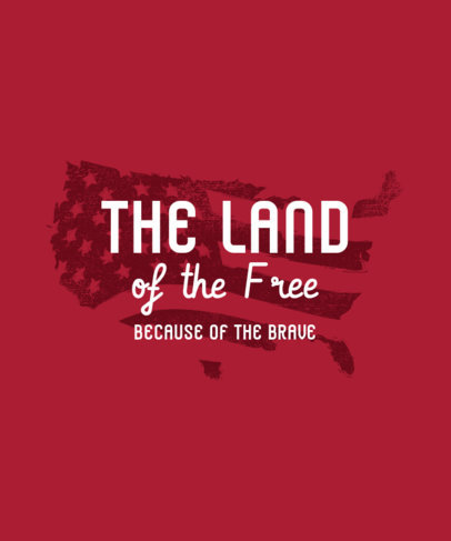 Holiday T-Shirt Design Creator with a Patriotic Quote To Celebrate the 4th of July