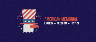 Facebook Cover Maker Featuring an Uncle Sam Top Hat Graphic 3755f