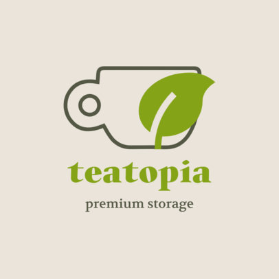 Simple Logo Template for a Tea Supplies Store