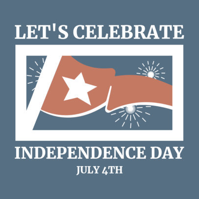 Instagram Post Maker for an American Independence Day Festivity