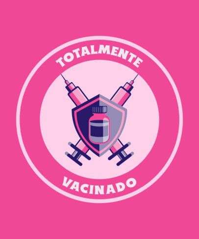 Vaccine-Themed T-Shirt Design Generator with an Epic Emblem Graphic