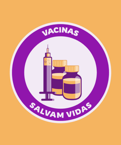 T-Shirt Design Maker with a Pro-Vaccine Quote