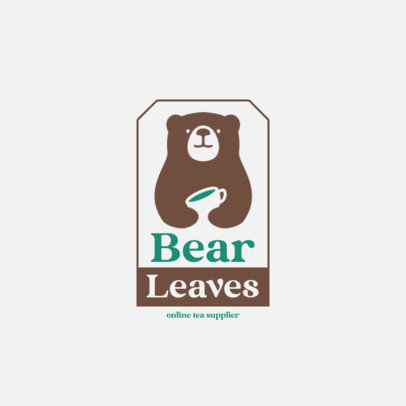 Bear-Themed Logo Creator for an Online Tea Supplier