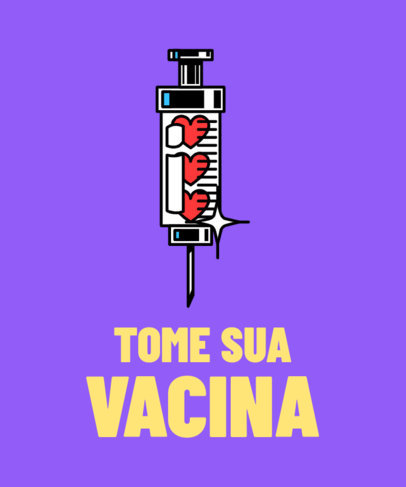 T-Shirt Design Generator Featuring a Sparkling Syringe Graphic