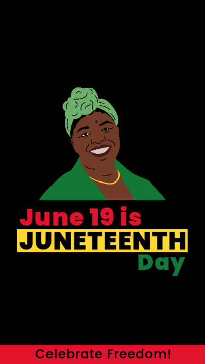 Instagram Story Template With a Juneteenth Theme 3773