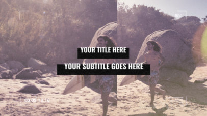 Intro Video Maker Featuring a Retro VHS Aesthetic and Glitch Effects 