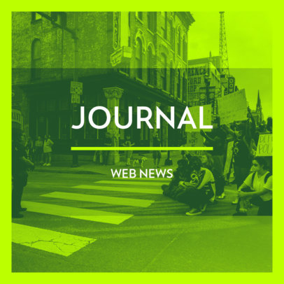 Podcast Cover Design Generator for a News Show Featuring a Minimal Layout 4396l