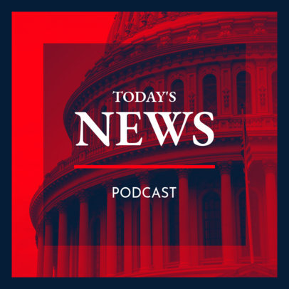 Podcast Cover Generator With a Daily News Theme 4396o
