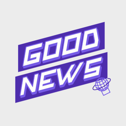 Podcast Cover Maker for a Daily News Program 4400a