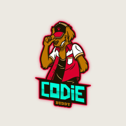 Gaming Logo Generator Featuring a Cool Fursona