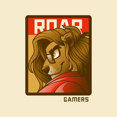 Gaming Logo Generator Featuring an Anthropomorphic Lion