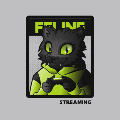 Logo Creator for a Gaming Streamer with a Cat Fursona