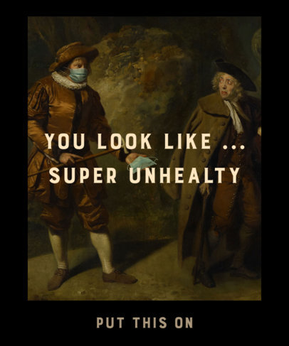 T-Shirt Design Generator With a Funny Quote and a Painting 