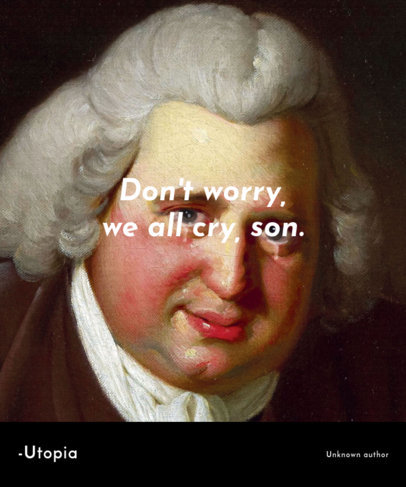 Funny T-Shirt Design Maker Featuring a Classical Portrait