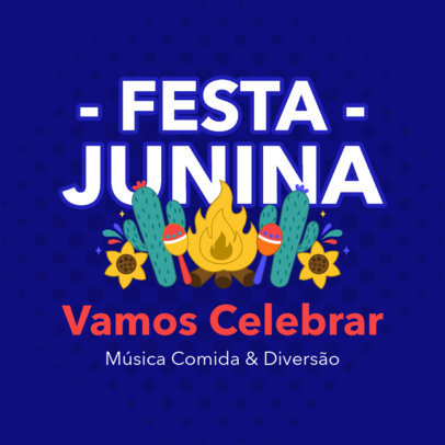 Instagram Post Creator Inviting to Celebrate Festa Junina 3715b