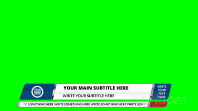 Lower Third Banner Video Creator with a News Show Style