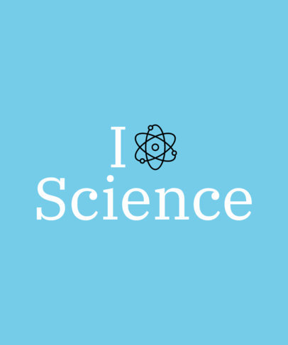 T-Shirt Design Creator Featuring a Science Quote with an Atomic Structure Graphic a27l 3768