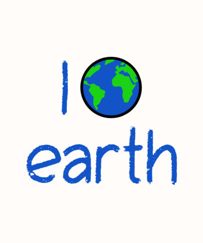 Quote T-Shirt Design Generator for Earth Day