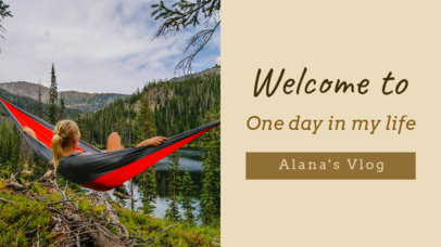 YouTube Thumbnail Template for a Day in The Life Vlog 