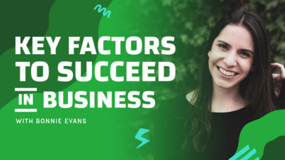 Modern YouTube Thumbnail Design Template for a Business-Themed Channel