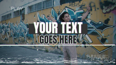 Slideshow Video Generator Featuring a VHS Aesthetic and Glitch Effects 