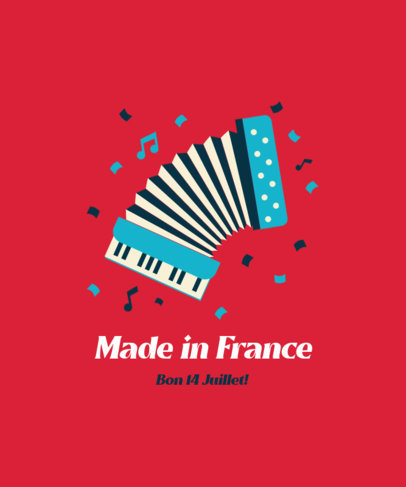 Holiday T-Shirt Design Generator for a French Celebration