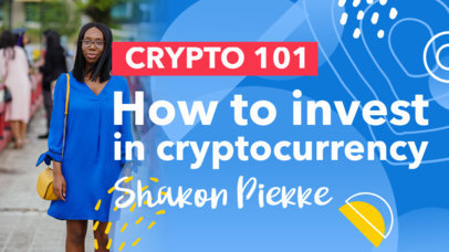 YouTube Thumbnail Maker for a Cryptocurrency Course 