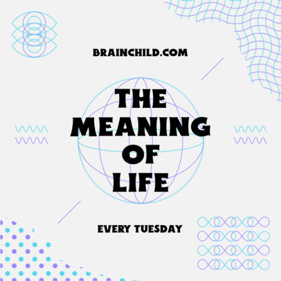 Podcast Cover Template for Philosophy-Themed Shows