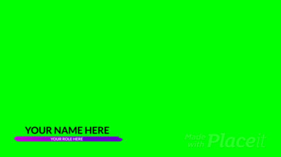 Lower Third Banner Video Creator with Gradient-Color Graphics