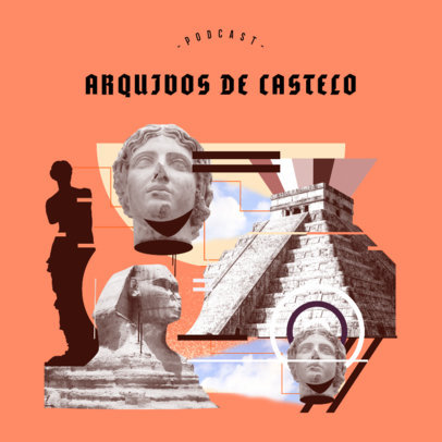 Podcast Cover Generator for Ancient Civilization Historians 4411D