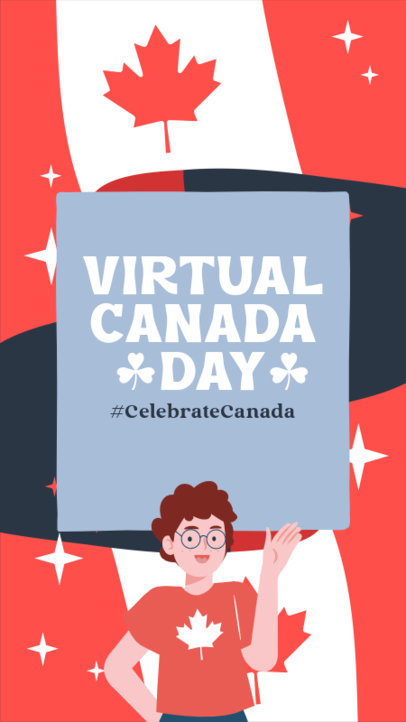 Illustrated Instagram Story Maker for a Virtual Canada Day Celebration 