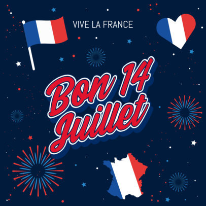 Instagram Post Generator with a Patriotic Vibe to Celebrate France 3771b