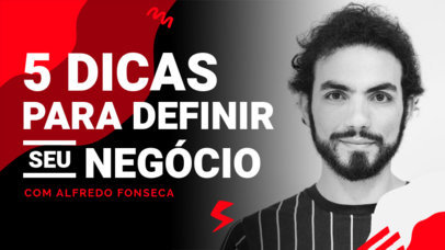 Portuguese YouTube Thumbnail Design Creator for a Marketing Channel