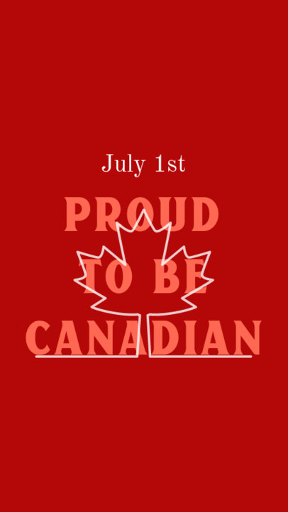 Patriotic Instagram Story Maker To Celebrate Canada Day