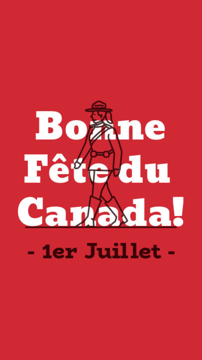 Instagram Story Template to Celebrate Canada Day 