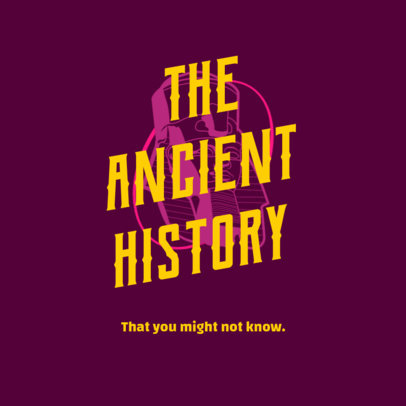 Podcast Cover Creator for a Show About Ancient History