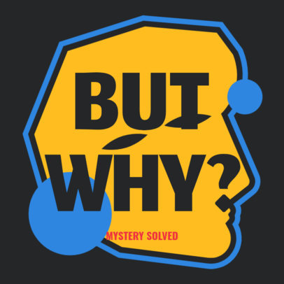 Philosophy-Themed Podcast Cover Design Template