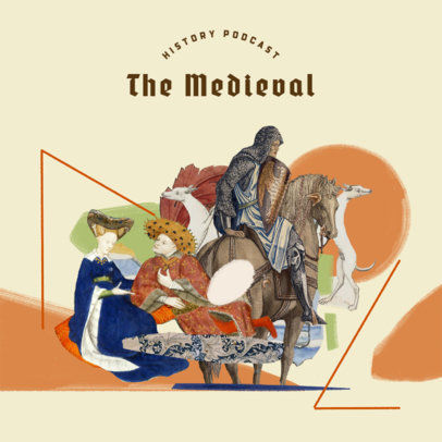 Podcast Cover Template for Medieval Times Narrations 4411i