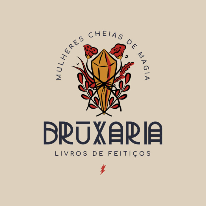 Esoteric Logo Maker for a Bookstore Featuring a Magic Crystal Graphic 